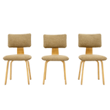 Three dining room chairs SB03 by Cees Braakman for Pastoe, 1950s