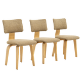 Three dining room chairs SB03 by Cees Braakman for Pastoe, 1950s