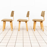 Three dining room chairs SB03 by Cees Braakman for Pastoe, 1950s