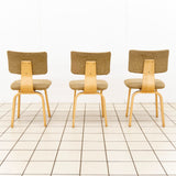 Three dining room chairs SB03 by Cees Braakman for Pastoe, 1950s